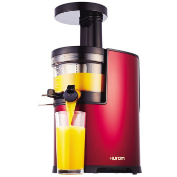 韩国惠人（HUROM）HU-1100WN-M原汁机 低速榨汁机（红色）金属机身豪华版 43转/分