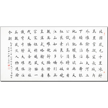 中国现代硬笔书法研究会会长  田英章《沁园春 雪》