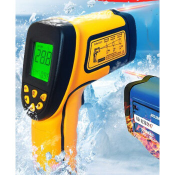 仪器仪表测温仪检测湿度可选现货数字高温温度计测温枪电池 as872官方