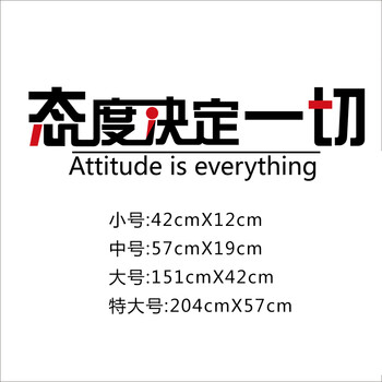 
                                        公司企业文化办公室管理墙壁贴 创意励志文字贴 细节决定成败墙贴 ZYVA-601L-NA大号                