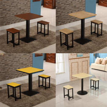 餐厅家具 餐桌 晓梦雅(xiaomengya) 快餐桌子长方形小吃店桌椅板凳