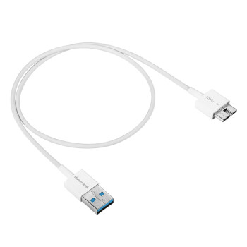 霍尼韦尔USB3.0数据线短充电线三星note3 4 S5西数移动硬盘数据线 白色 1m