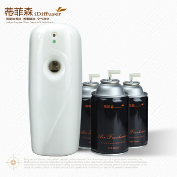 F-3蒂菲森 自动喷香机香水室内厕所卫生间除臭除味芬香空气清新剂定时喷雾感光挂壁式加香机 F+3罐 香奈儿