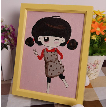 家装软饰 花瓶花艺 骁熊 diy数字油画 客厅儿童动漫卡通动物手绘填色