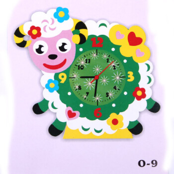 儿童手diy玩具a立体时钟钟表意制作材包亲早教幼儿园