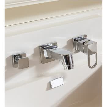 浴室柜抽拉式暗装入墙分体式水龙头冷热面盆洗脸盆拉伸缩龙头配件