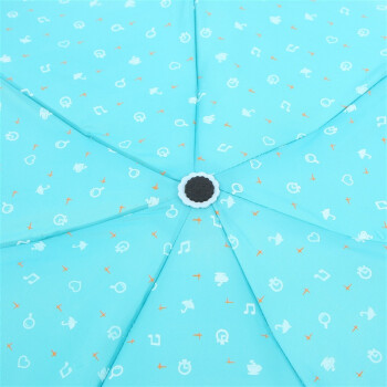 天堂伞 知性达人三折晴雨铅笔伞 3336E纯湖兰