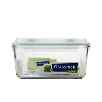 GlassLock/三光云彩 进口钢化玻璃保鲜盒泡菜坛子米桶大容量4500ml-RP605