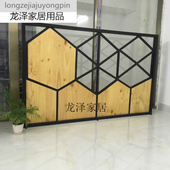 骁熊 龙泽铁艺隔断简约镂空餐厅咖啡厅卡座矮隔断墙办公室装饰屏风