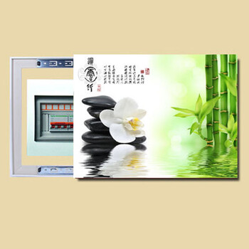 【私人定制】电表箱装饰画配电箱 推拉式 遮挡箱现代简约客厅餐厅 横版 长50*宽40