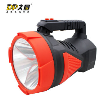 DP 久量 LED-7055 LED强光工矿探照灯/手电筒 带警示灯 10W 7000毫安