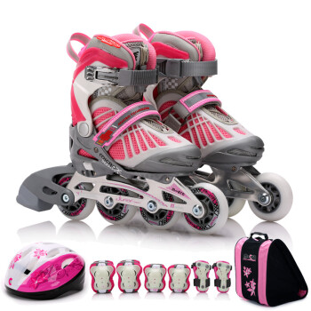 米高(m-cro)米高966 轮滑鞋儿童全套装 溜冰鞋