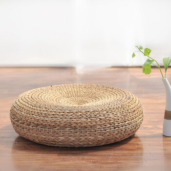 兰诗 芭蕉叶坐垫 瑜伽垫 飘窗垫 家居坐垫 小号直径40*15CM
