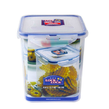 
                                        乐扣乐扣（LOCK&LOCK） 塑料保鲜盒HPL822B便当盒立式储物盒2.6L 食品盒                