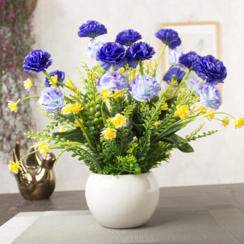 浪漫符号 玫瑰插花仿真花假花装饰花艺室内绢花套装客厅样板房餐桌