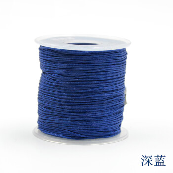
                                                                                迈利达 台湾72#尼龙蒲公英佛珠线绳 珠宝线 手工DIY手绳编织线0.8mm 深蓝一卷                