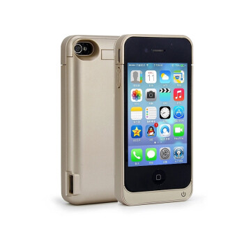 微品多苹果iphone4/4S/5/5s/6/6s背夹电池薄手机外壳充电器宝外置移动电源 i5/5s白色-4200毫安