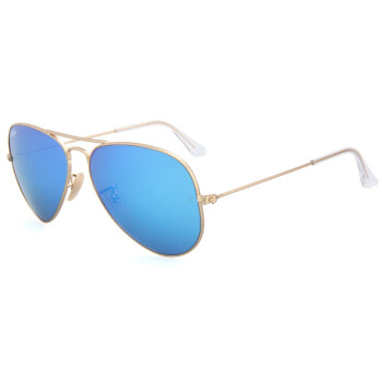 Ray-Ban 雷朋 时尚炫彩飞行员系列金色镜框蓝色镜面镀膜镜片眼镜太阳镜 RB 3025 112/17 62mm