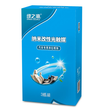 绿之源 汽车专用纳米改性光触媒  新车甲醛清除剂 汽车用品新车除甲醛除异味喷剂 3瓶装