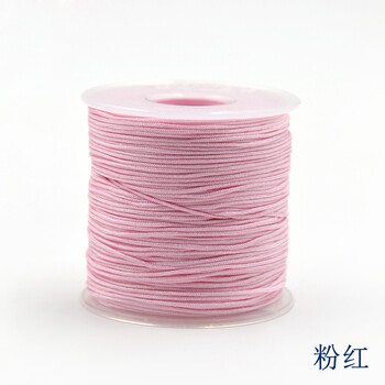 
                                                                                迈利达 台湾72#尼龙蒲公英佛珠线绳 珠宝线 手工DIY手绳编织线0.8mm 粉红一卷                