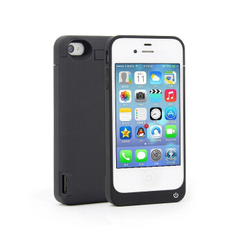 微品多苹果iphone4/4S/5/5s/6/6s背夹电池薄手机外壳充电器宝外置移动电源 i5/5s白色-4200毫安