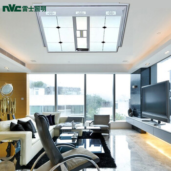 雷士照明NVC LED客厅灯 内置分控白光黄光可 调光 卧室书房灯具 NYX1184 48双光源可调控