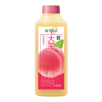 味全 每日c果汁 100自然纯 桃汁 900ml