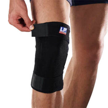 LP756包覆调整型膝部束套运动护具护膝男女单只 均码