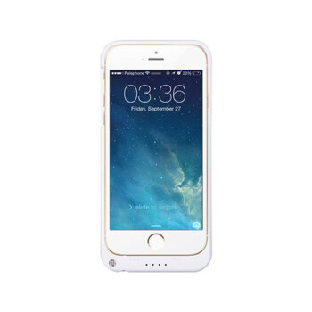 微品多苹果iphone4/4S/5/5s/6/6s背夹电池薄手机外壳充电器宝外置移动电源 i5/5s白色-4200毫安