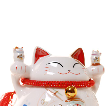 
                                        招财猫摆件 大号陶瓷存钱罐储蓄罐 店铺开业办公室家居创意礼品 金银满屋猫                