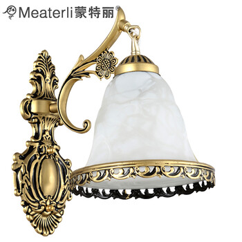 蒙特丽 玄关走廊过道壁灯9055A-B 欧式复古仿云石灯具(B)