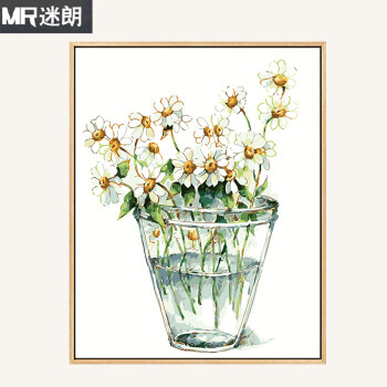 植物花卉简约填色手工绘油彩装饰画sn1723 瓶中花e 50*60cm(彩色画板)