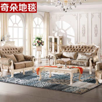 D土耳其进口现代简约客厅茶几沙发地毯卧室地毯手工剪花 法斯特 037A灰 80cm*120cm