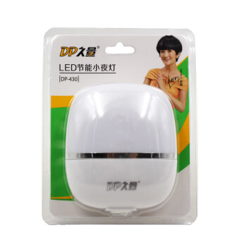 
                                        DP 久量 LED-430 节能LED小夜灯 带开关 小石头图案 白色                