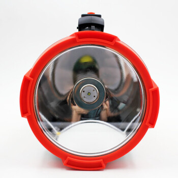 DP 久量 LED-7055 LED强光工矿探照灯/手电筒 带警示灯 10W 7000毫安