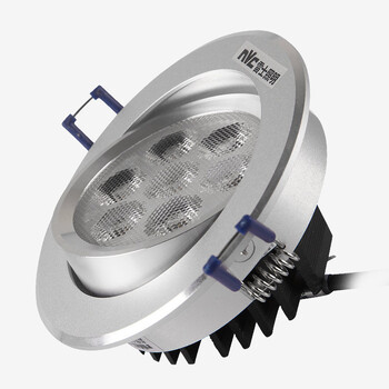 
                                        雷士照明LED筒灯射灯 一体化防雾 天花灯具 过道灯 客厅吊顶灯ENLED163D 白色边 7瓦 开孔95-105mm 白光                