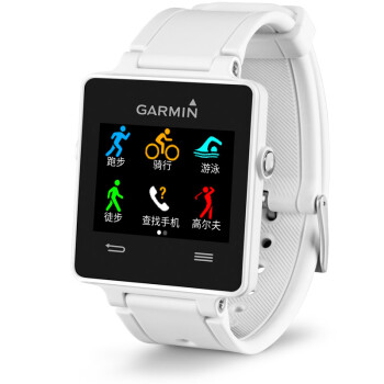 佳明Garminvivoactive智能运动腕表GPS手表跑步骑行游泳高尔夫智能通知 白色