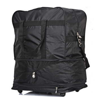 奥米兰奇大容量出国留学旅行折叠行李包 黑色