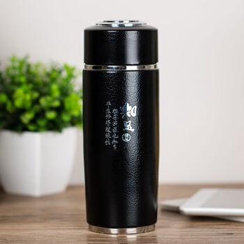 
                                        华盛和紫砂内胆杯泡茶杯 紫砂老板杯办公茶杯子 宜兴紫砂内胆养生杯 知足养生杯 250ml                