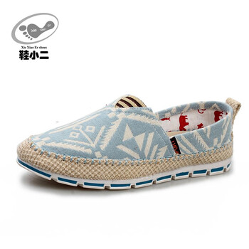 夏季男士帆布鞋青春潮流老北京板鞋民族风学生