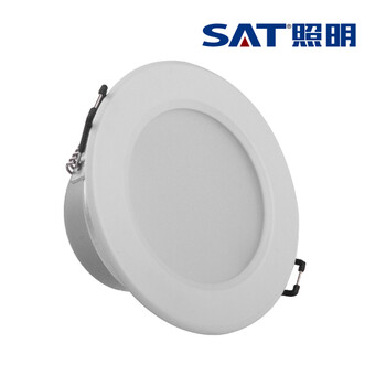 SAT照明为而普系列3.5寸特价促销LED家居灯天花筒灯护眼筒灯6W 开孔10cm 特价！ 象牙白 6W正白光