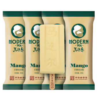 中粮我买网 马迭尔 冰棍 芒果味 85g*4 袋装 冰激凌