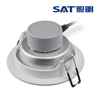SAT照明为而普系列3.5寸特价促销LED家居灯天花筒灯护眼筒灯6W 开孔10cm 特价！ 象牙白 6W正白光