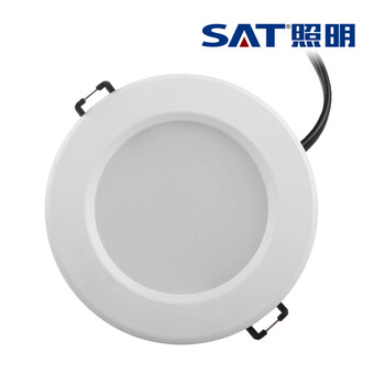 SAT照明为而普系列3.5寸特价促销LED家居灯天花筒灯护眼筒灯6W 开孔10cm 特价！ 象牙白 6W正白光