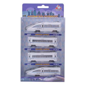 和谐号蒸气火车合金模型儿童玩具地铁高铁动车