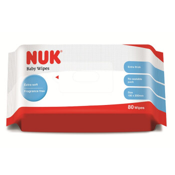 【德国品质】NUK超厚特柔婴儿湿巾80片装