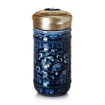 
                                        乾唐轩正品活瓷 茶杯 礼品 小势在必得随身杯养身水杯 火红釉                