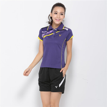 上衣+<em>短裤一套</em> 羽者yuuzue羽毛球服 男女情侣款