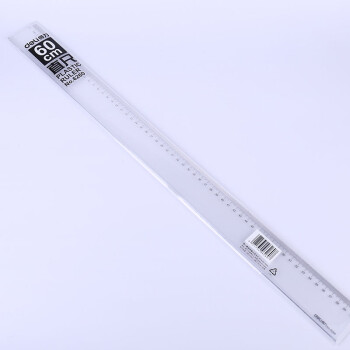 6260直尺60cm透明塑料直尺测量工具绘图仪器