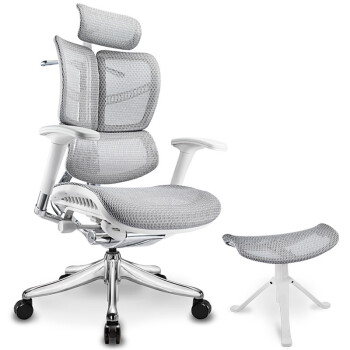Ergomax  人体工程学电脑椅办公椅Evolution银灰色加大版带畅躺架